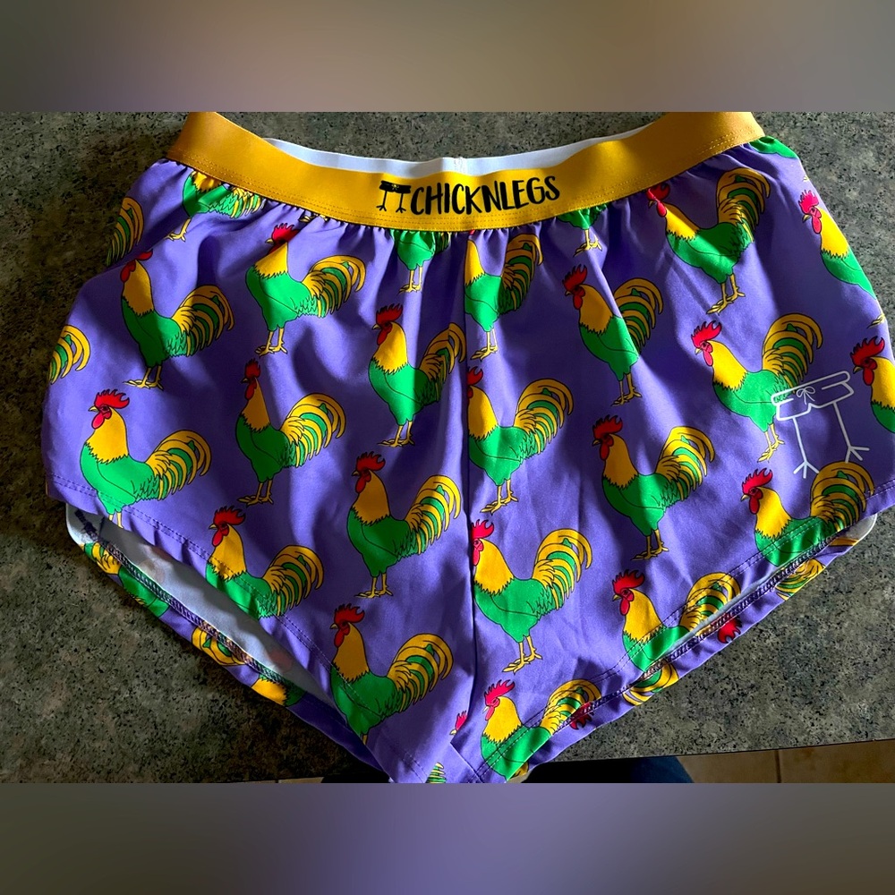 Chicken Legs men’s running shorts - Size Small (like new)
